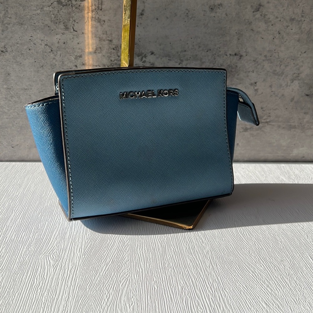 Michael Kors Small Blue Cross Body Bag